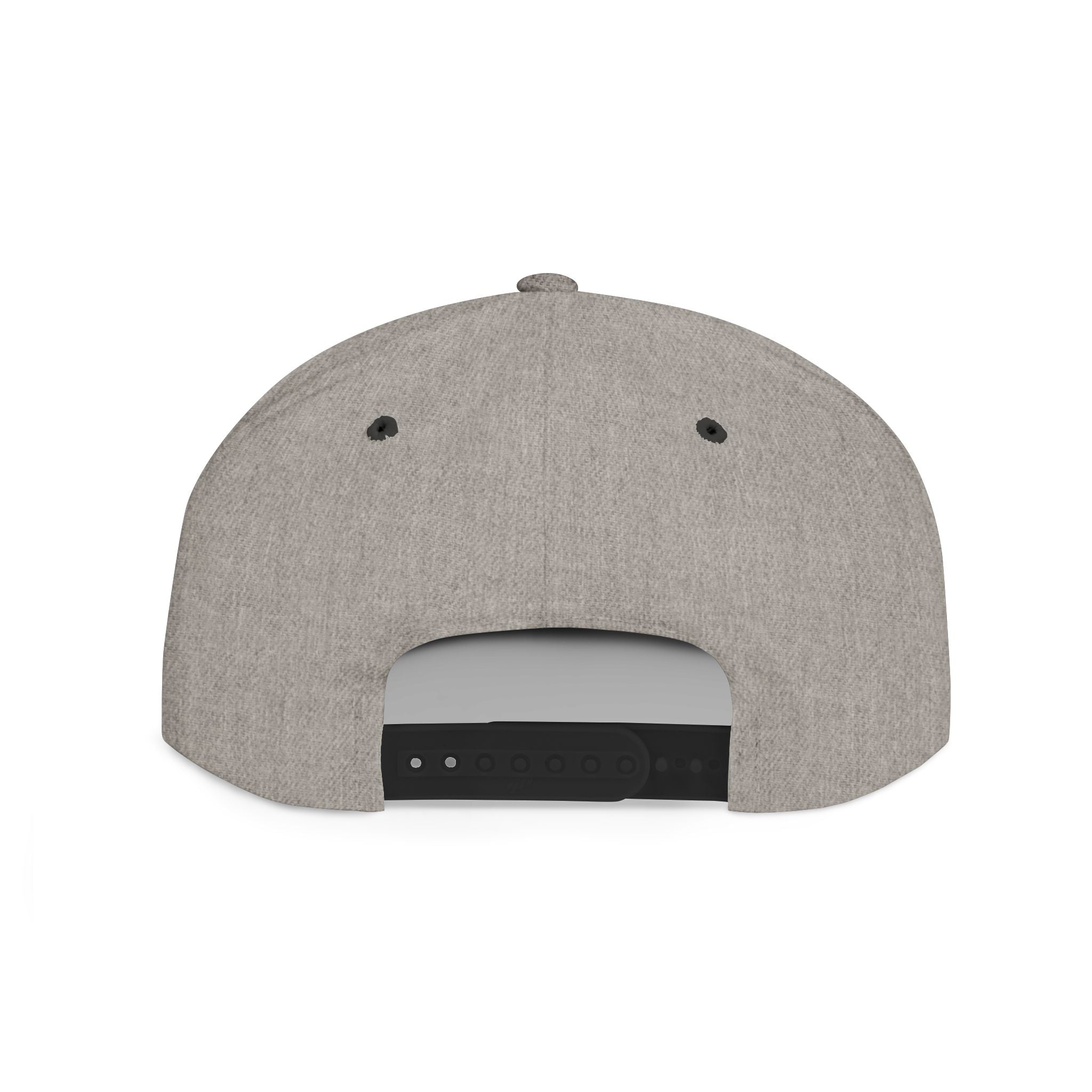 Flat Bill Snapback — Dark Grunge Emblem Hat