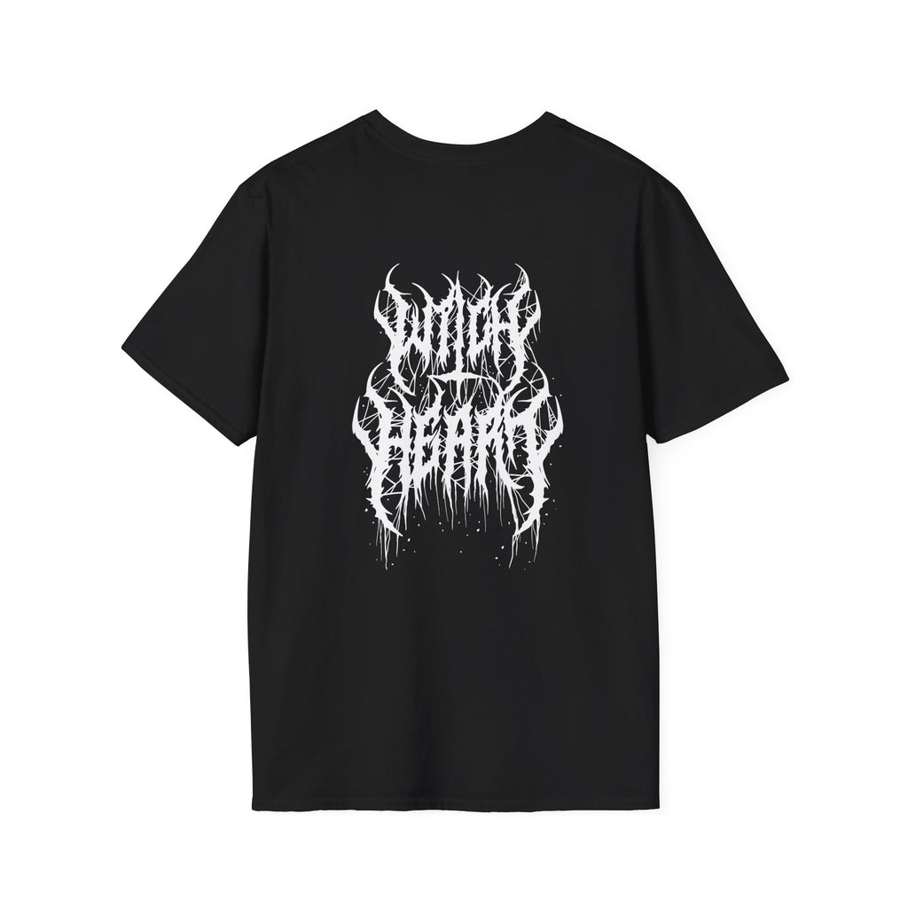 Metal Band Logo T-Shirt – White Drip Death Metal Graphic Tee