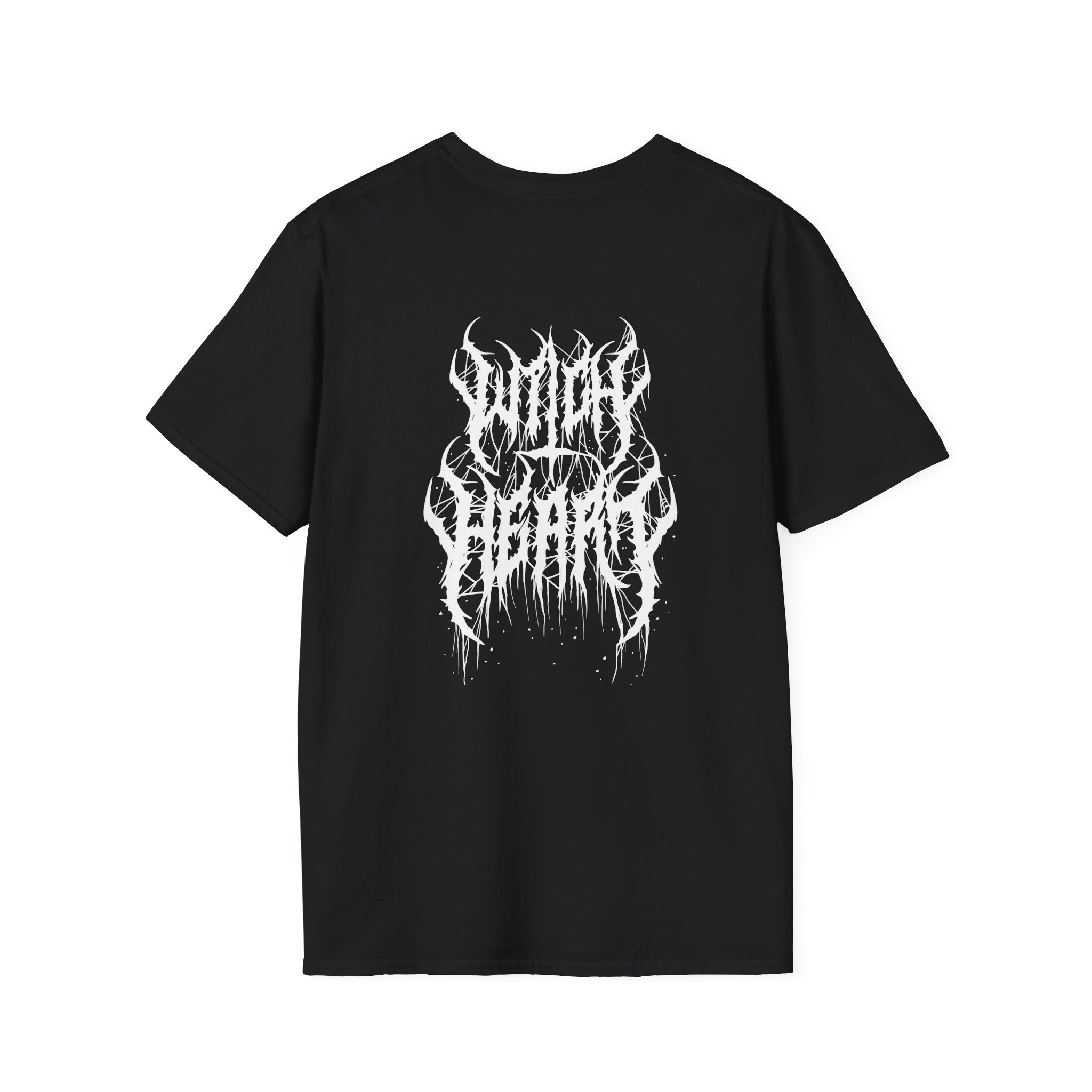 Metal Band Logo T-Shirt – White Drip Death Metal Graphic Tee