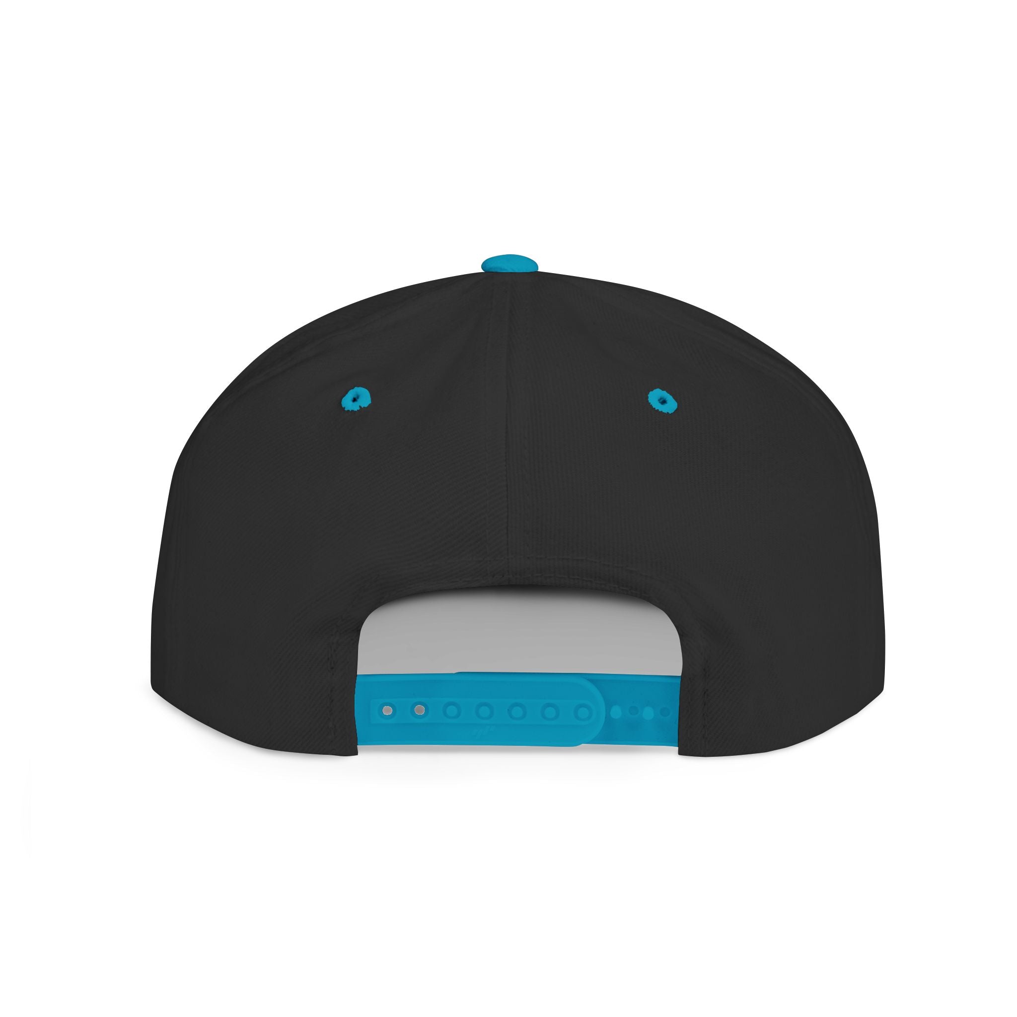 Flat Bill Snapback — Dark Grunge Emblem Hat