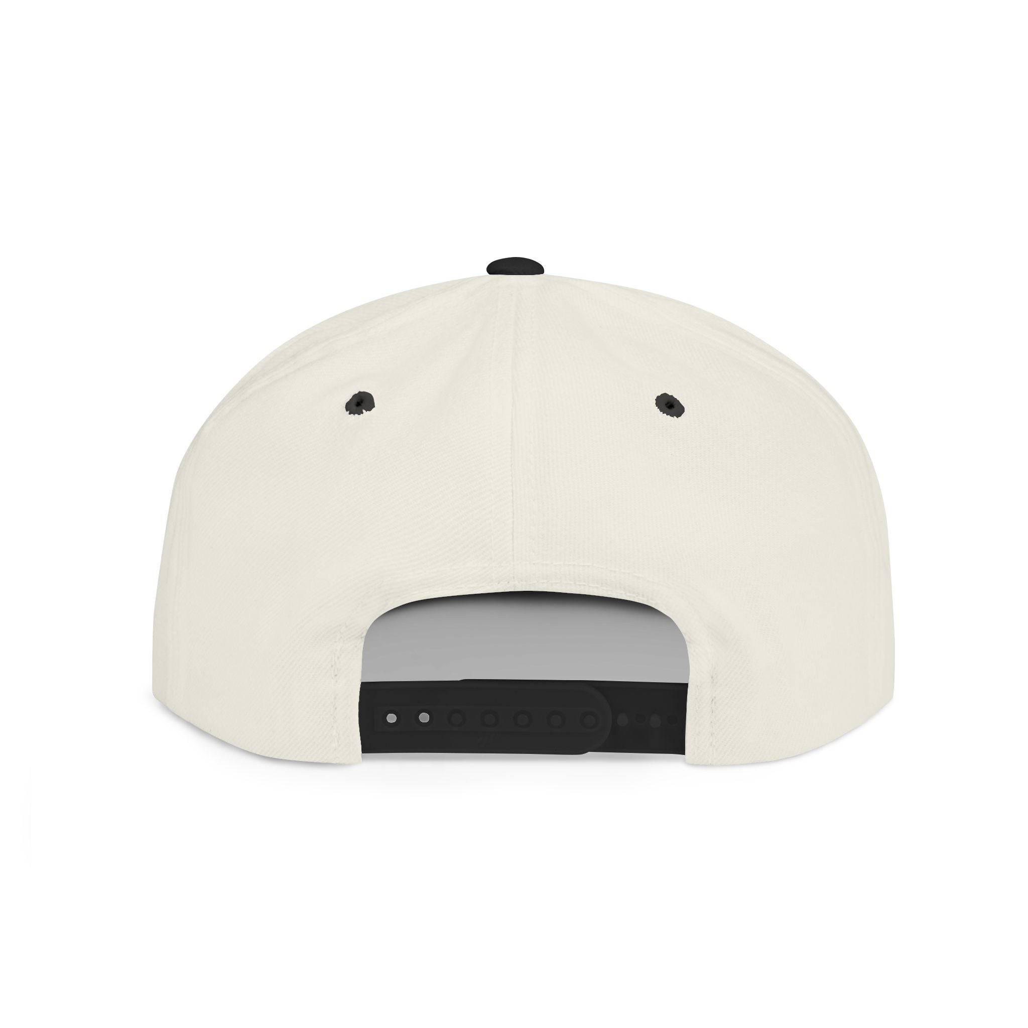 Flat Bill Snapback — Dark Grunge Emblem Hat
