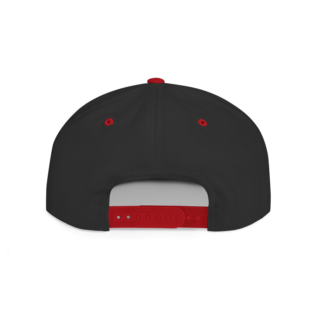 Metal Band Logo Snapback Hat — Flat Bill Black Cap