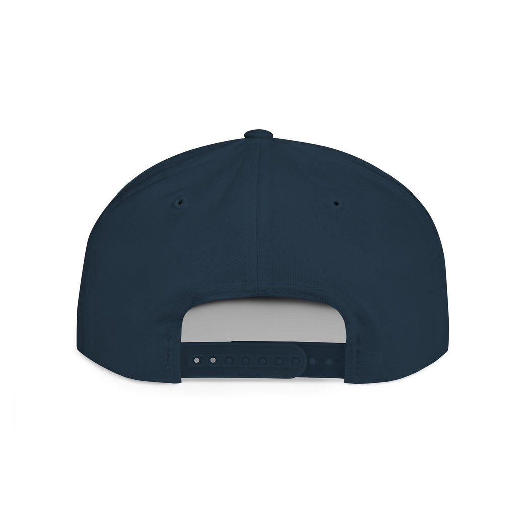 Metal Band Logo Snapback Hat — Flat Bill Black Cap