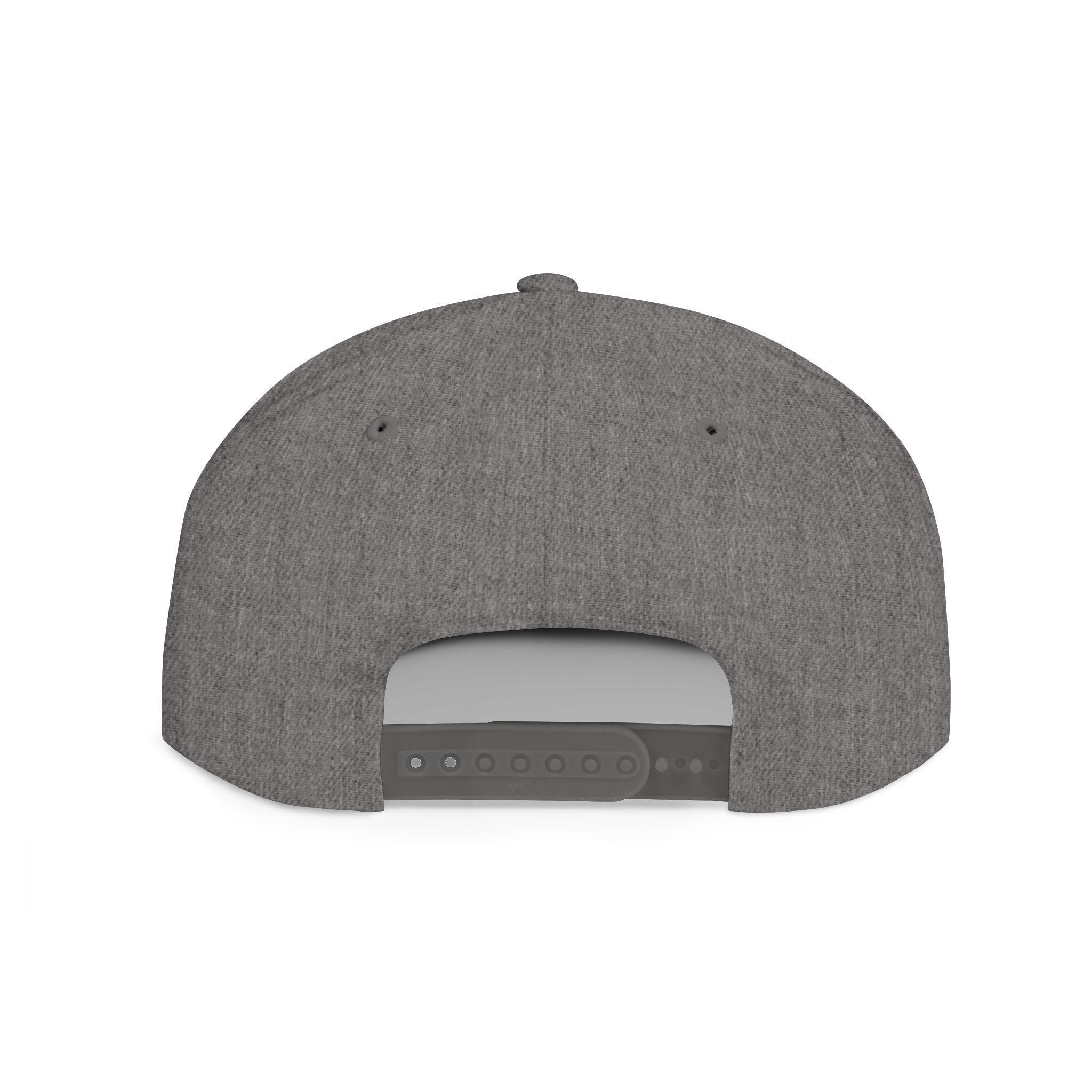 Flat Bill Snapback — Dark Grunge Emblem Hat