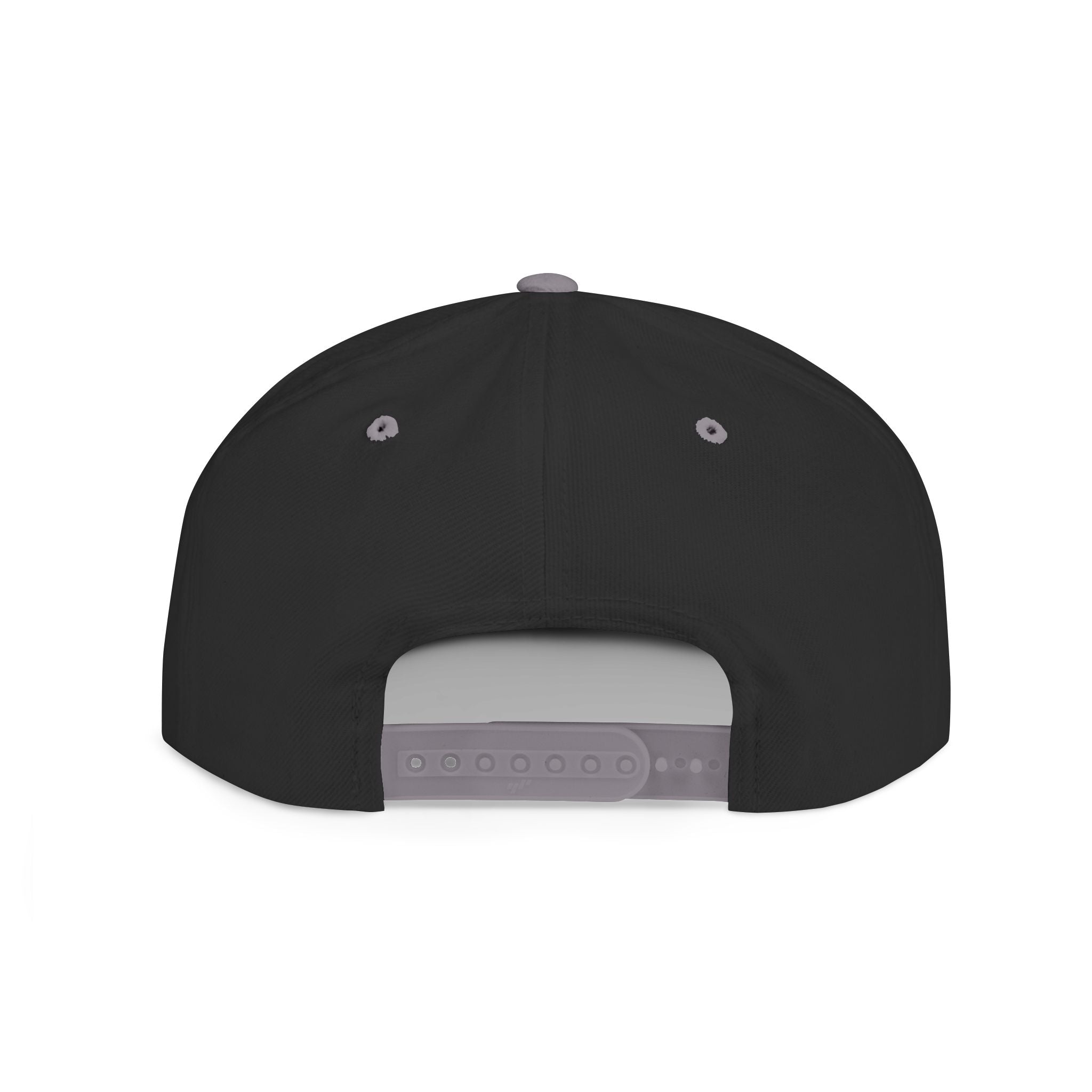 Flat Bill Snapback — Dark Grunge Emblem Hat