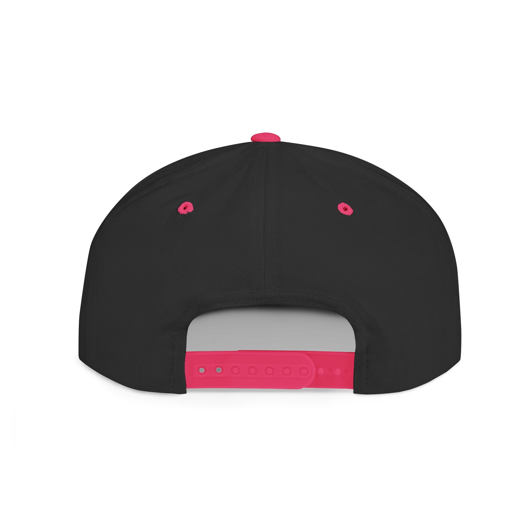 Flat Bill Snapback — Dark Grunge Emblem Hat